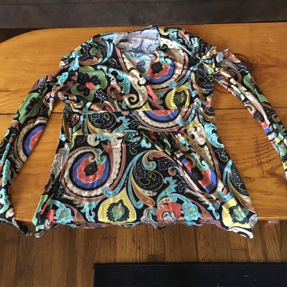 Paisley babydoll top